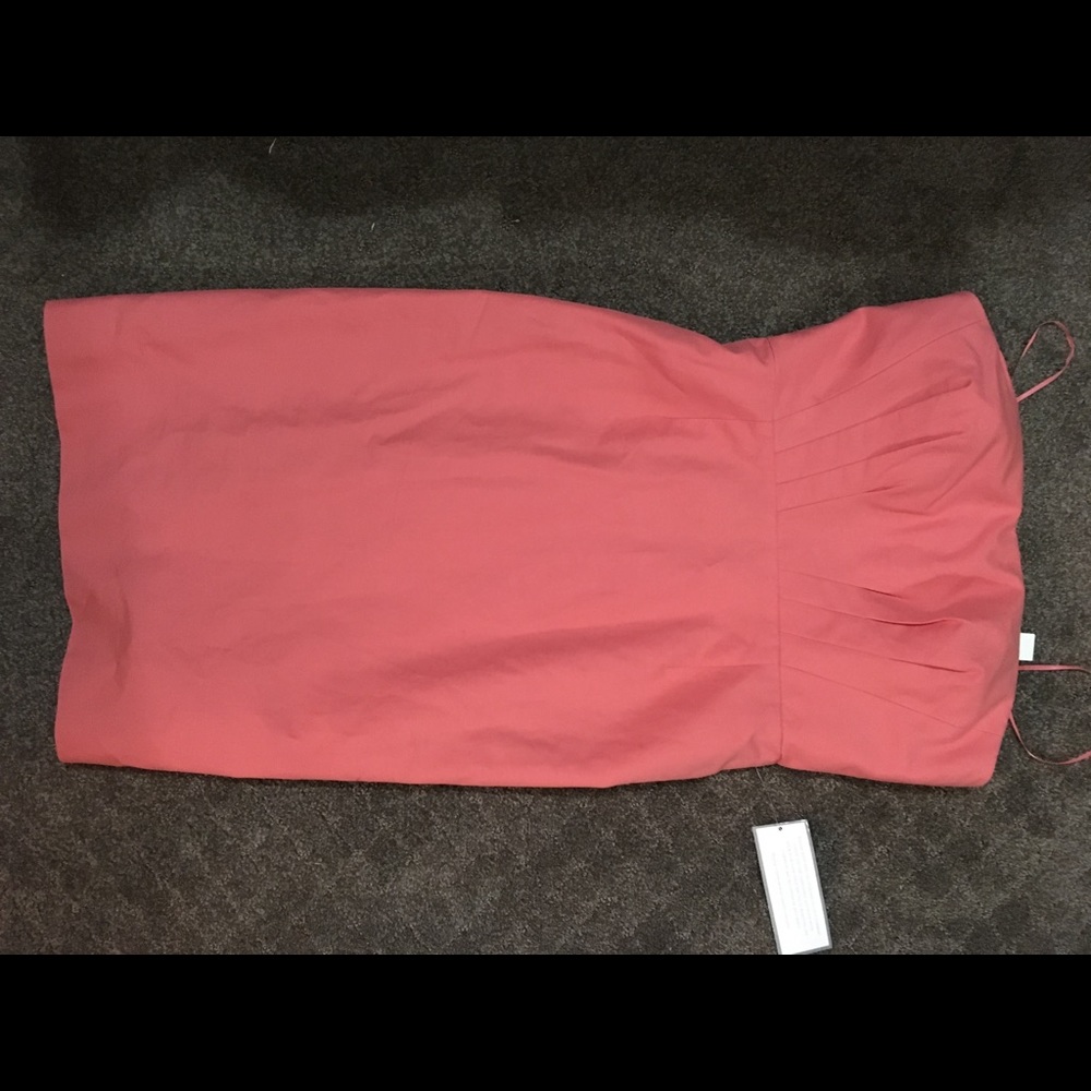 Peach/pink midi dress